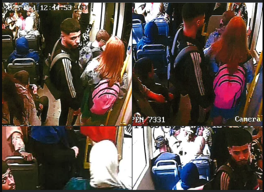 המשטרה בבלגיה מחפשת חשוד בהטרדת נשים בקו החשמלית ומתבקשת עזרת הציבור בזיהויו